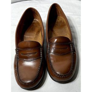 Bass Chestnut Leather Loafers